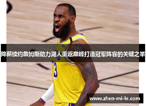 降薪续约詹姆斯助力湖人重返巅峰打造冠军阵容的关键之举